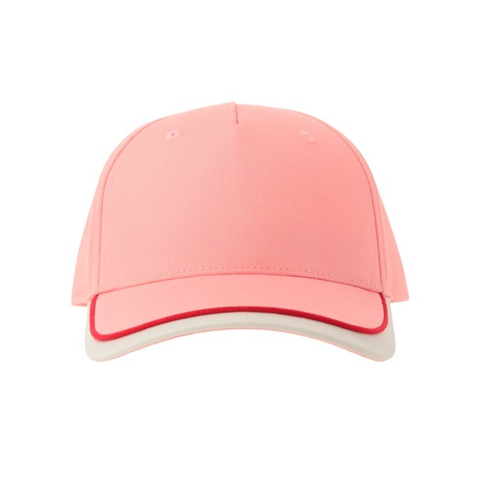 Gorra para niños de algodón orgánico de tipo béisbol de 260 g/m2 color rosa claro vista detalle 6