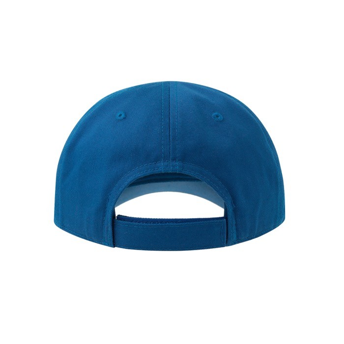 Gorra para niños de algodón orgánico de tipo béisbol de 260 g/m2 color azul real vista detalle 2