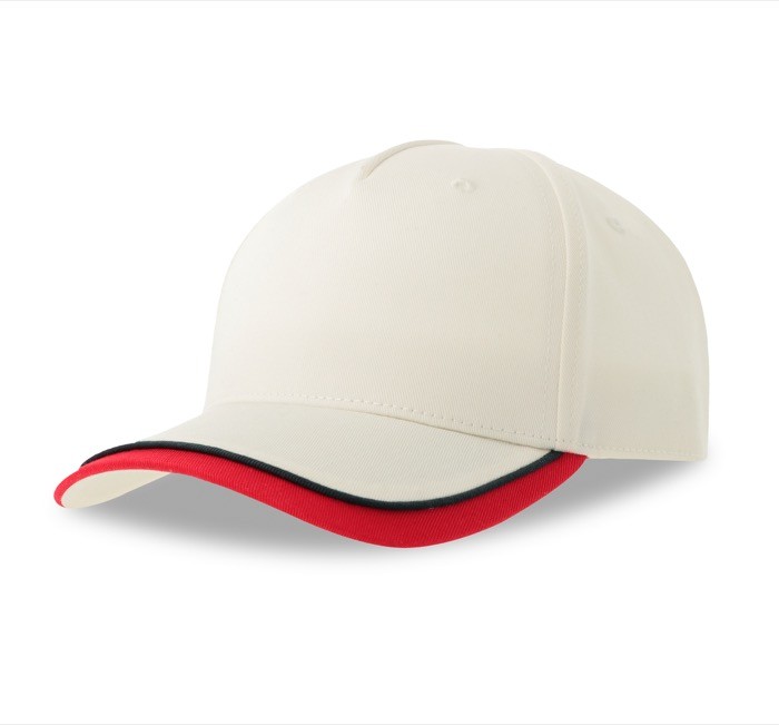 Gorra para niños de algodón orgánico de tipo béisbol de 260 g/m2 color beige