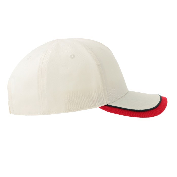 Gorra para niños de algodón orgánico de tipo béisbol de 260 g/m2 color beige