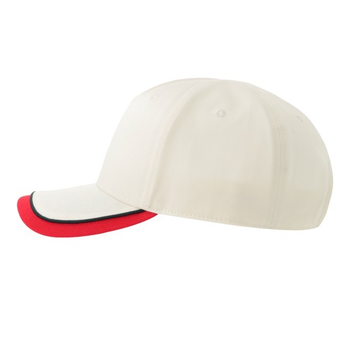 Gorra para niños de algodón orgánico de tipo béisbol de 260 g/m2 color beige