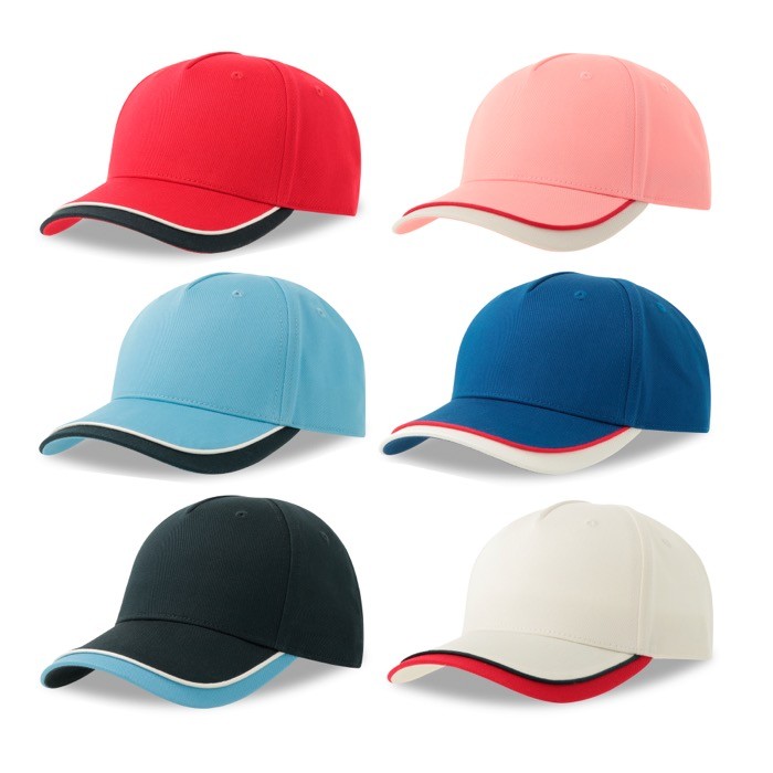 Gorra para niños de algodón orgánico de tipo béisbol de 260 g/m2 vista con varios colores