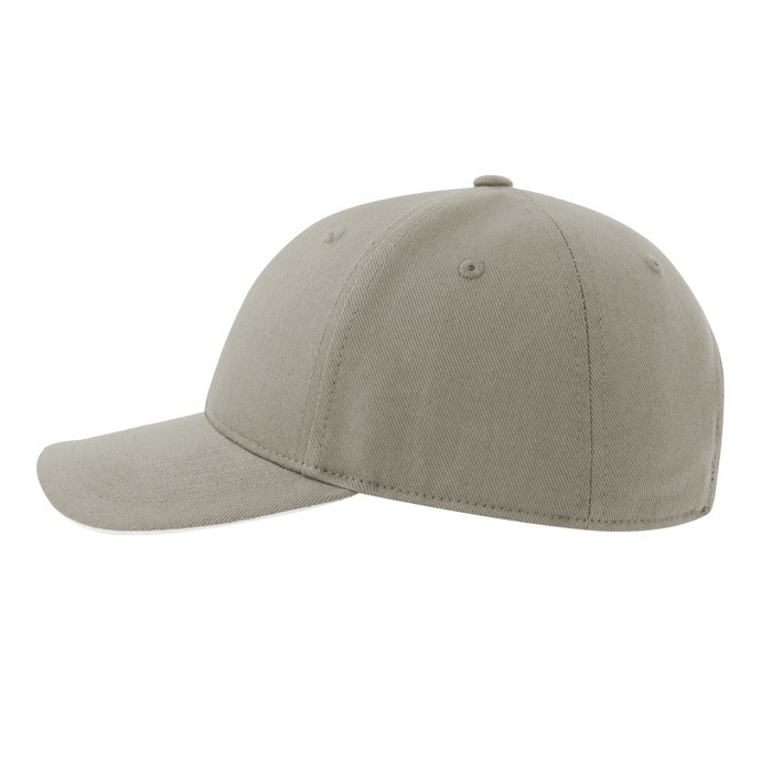 Gorra de algodón de tamaño único con cierre de hebilla 250 g/m2