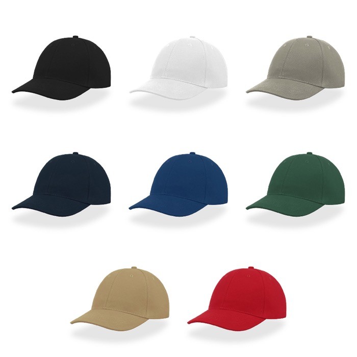 Gorra de algodón cepillado de 6 paneles con cierre de hebilla vista 1