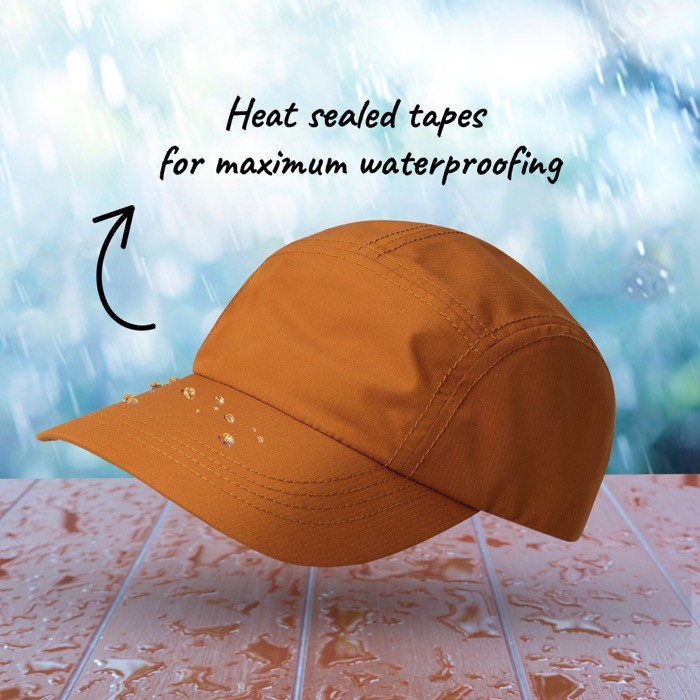 Gorra de poliéster reciclado resistente al agua de 85 g/m2 vista 3