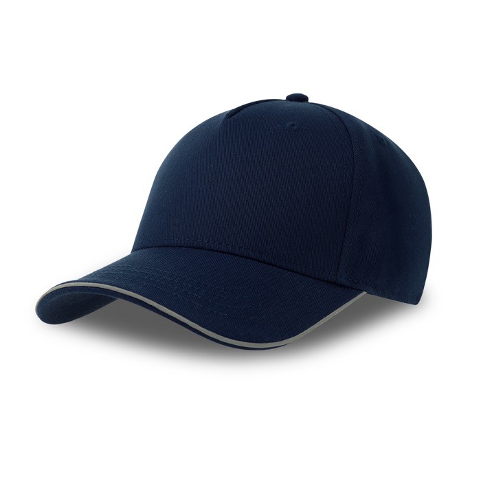 Gorra de poliéster con visera y cierre reflectantes 200 g/m2