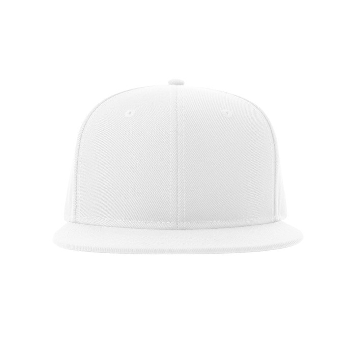 Gorra en sarga de poliéster reciclado con visera plana 300 g/m2 color blanco vista detalle 6 Gorra en sarga de poliéster reciclado con visera plana 300 g/m2 color blanco vista detalle 6