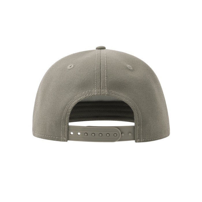 Gorra hecha parcialmente de lana con visera plana de 400 g/m2 vista detalle 2 Gorra hecha parcialmente de lana con visera plana de 400 g/m2 vista detalle 2