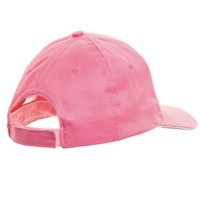 Gorra de algodón ligero con visera de contraste de color 160 g/m2 color rosa claro vista 2 Gorra de algodón ligero con visera de contraste de color 160 g/m2 color rosa claro vista 2