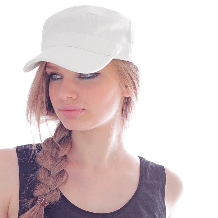 Gorra de algodón de estilo militar con cierre de velcro 235 g/m2 vista 2 Gorra de algodón de estilo militar con cierre de velcro 235 g/m2 vista 2