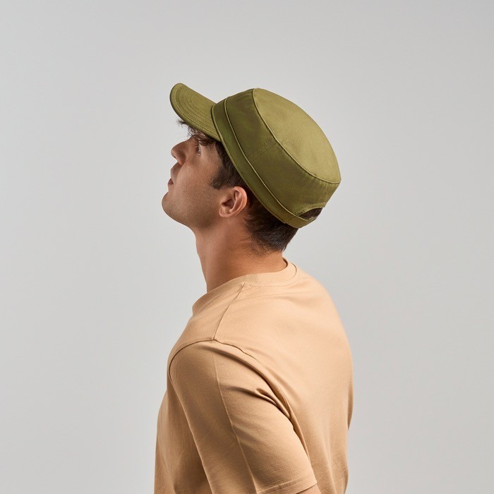 Gorra de algodón tipo militar con visera y cierre velcro 280 g/m2 vista 5 Gorra de algodón tipo militar con visera y cierre velcro 280 g/m2 vista 5