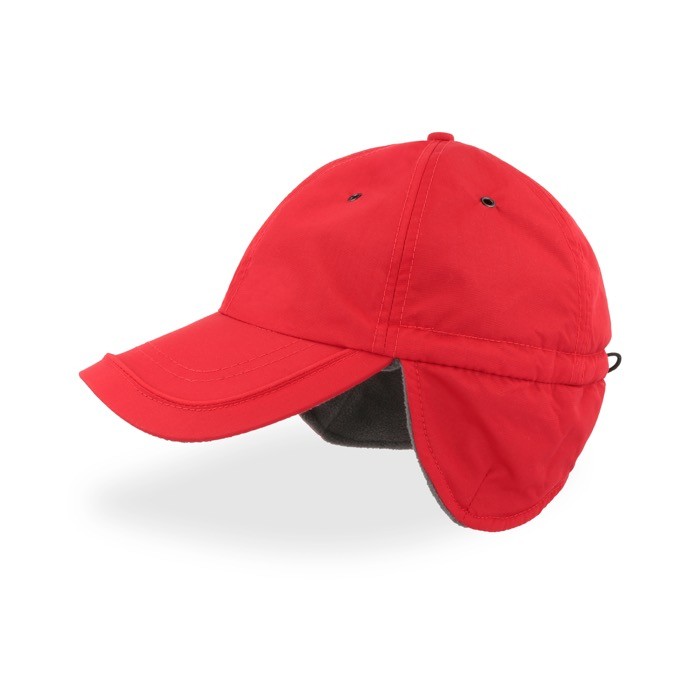 Gorra de invierno de nylon con orejeras y forro polar interior