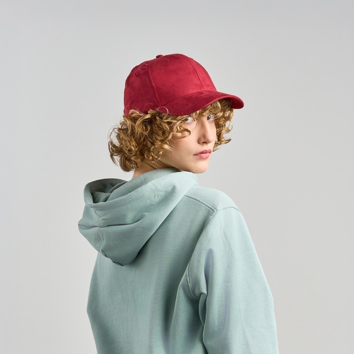 Gorra de poliéster reciclado aterciopelada de 6 paneles 135 g/m2 vista 7