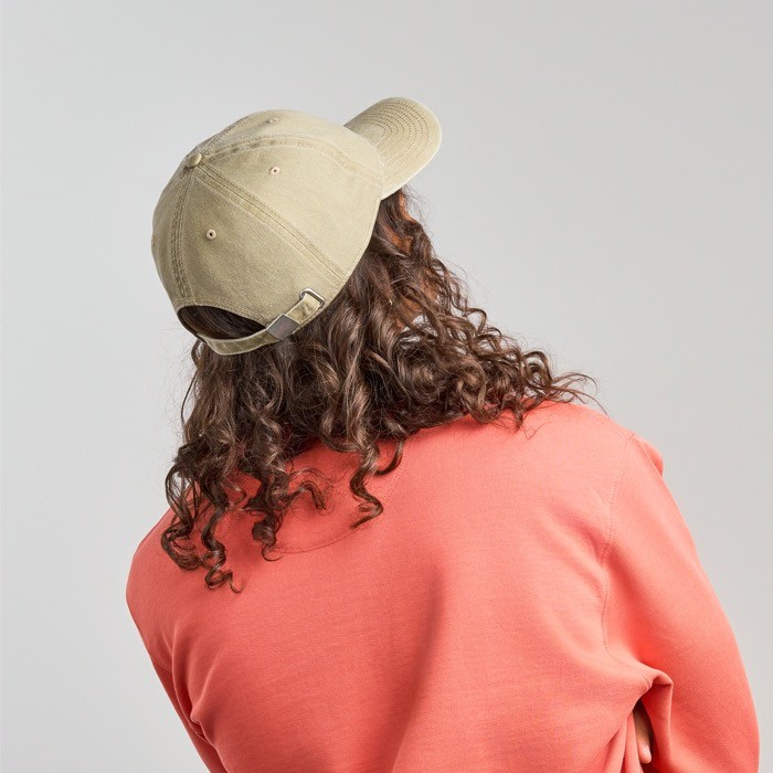 Gorra desestructurada tipo vintage de algodón reciclado 260 g/m2 vista 10