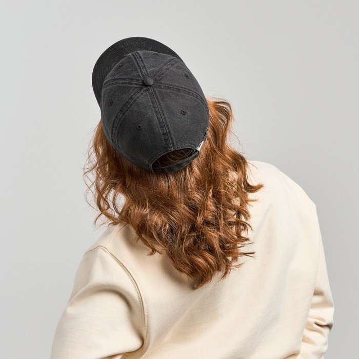 Gorra desestructurada tipo vintage de algodón reciclado 260 g/m2 vista 3