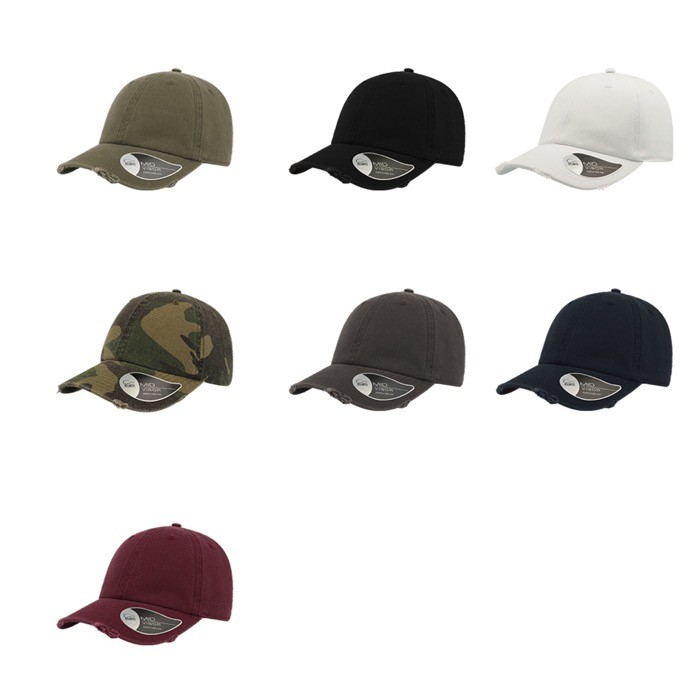 Gorra de algodón de estilo americano 90s con desgaste 280 g/m2 Gorra de algodón de estilo americano 90s con desgaste 280 g/m2