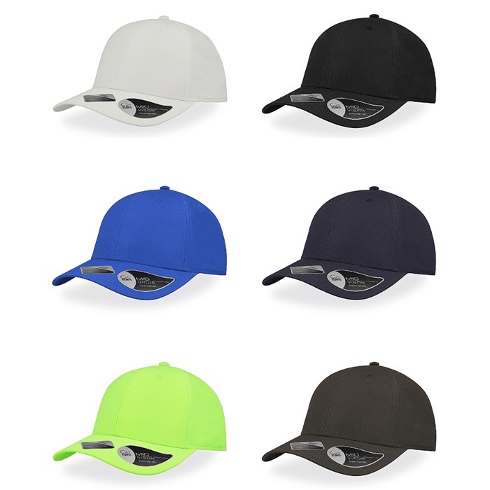 Gorra hecha de botellas de plástico con visera curvada 115 g/m2 vista detalle 7