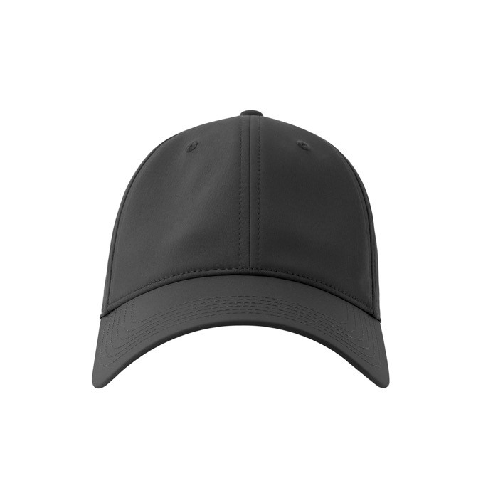 Gorra de poliéster reciclado y elastano con dry tech 195 g/m2 color negro vista detalle 6