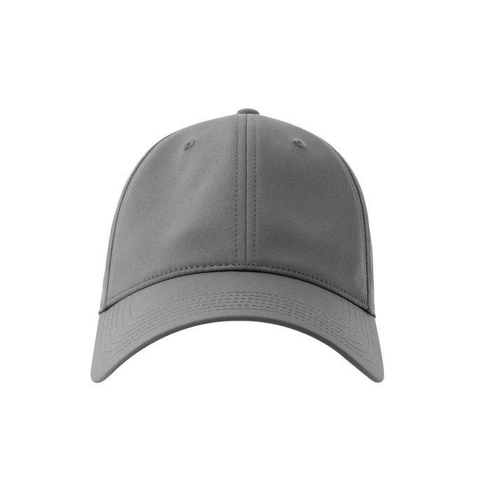 Gorra de poliéster reciclado y elastano con dry tech 195 g/m2 color gris oscuro vista detalle 6