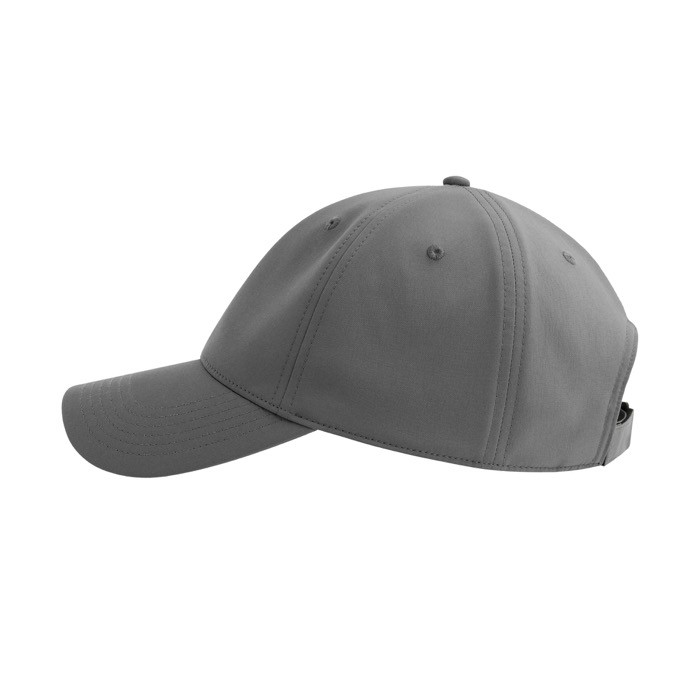 Gorra de poliéster reciclado y elastano con dry tech 195 g/m2 color gris oscuro