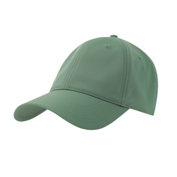 Gorra de poliéster reciclado y elastano con dry tech 195 g/m2 color verde