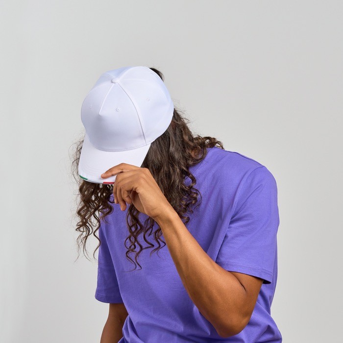 Gorra de béisbol de poliéster reciclado con visera italiana 220 g/m2 vista 6