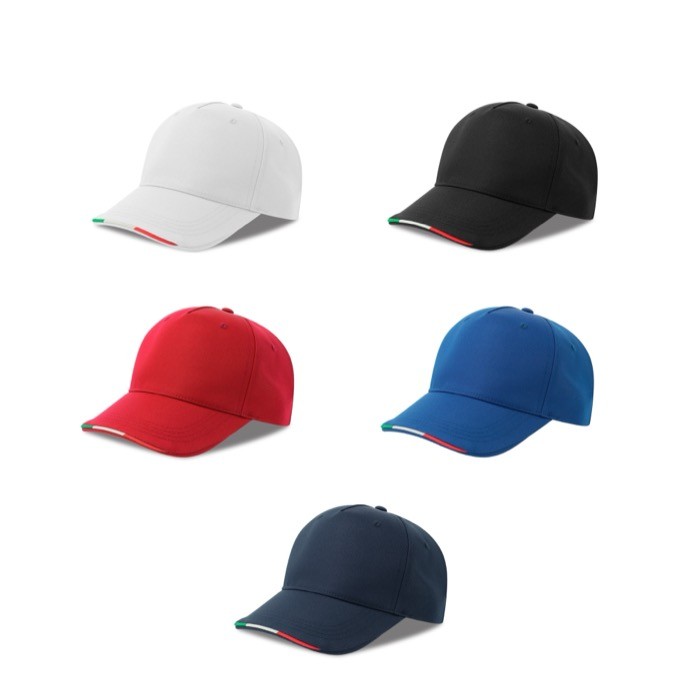 Gorra de béisbol de poliéster reciclado con visera italiana 220 g/m2 vista detalle 7