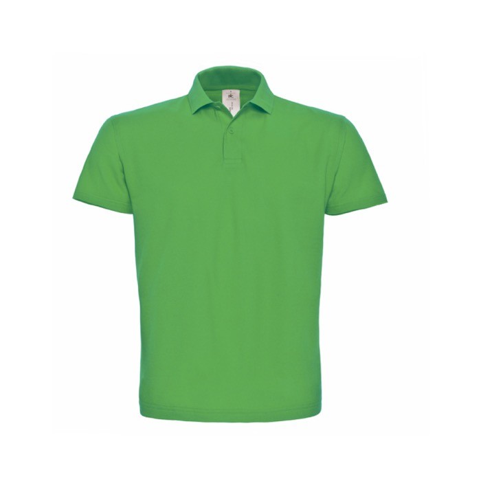 Polo de algodón de piqué para hombre con 2 botones 180 g/m2 B&C color verde claro