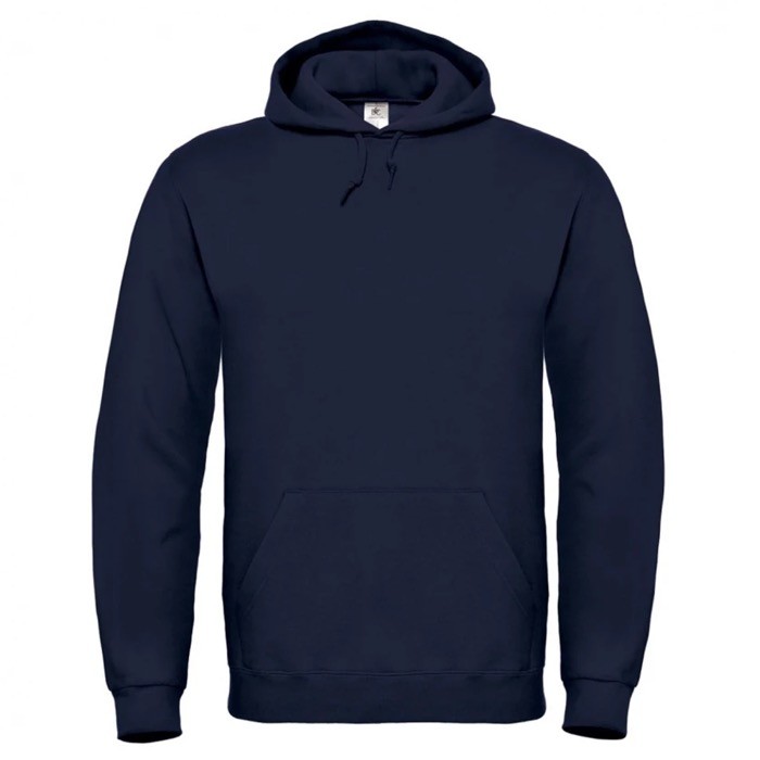 Sudadera de hombre de algodón y poliéster con capucha 280 g/m2 B&C color azul marino Sudadera de hombre de algodón y poliéster con capucha 280 g/m2 B&C color azul marino