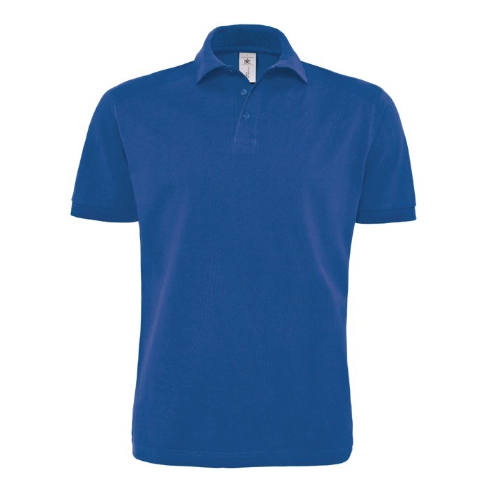 Polo de algodón para hombre de manga corta 230 g/m2 B&C color azul real Polo de algodón para hombre de manga corta 230 g/m2 B&C color azul real