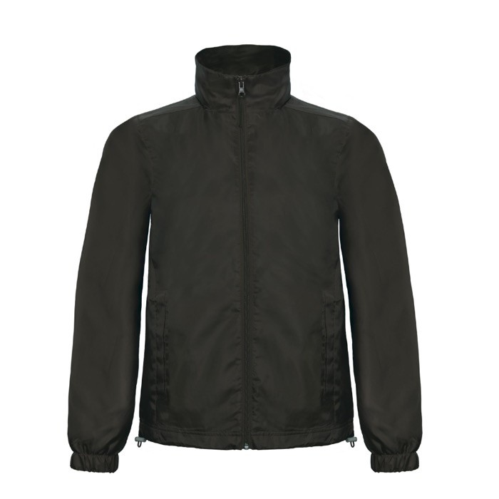 Chaqueta de poliéster para hombre cortaviento e impermeable B&C color negro vista 11 Chaqueta de poliéster para hombre cortaviento e impermeable B&C color negro vista 11