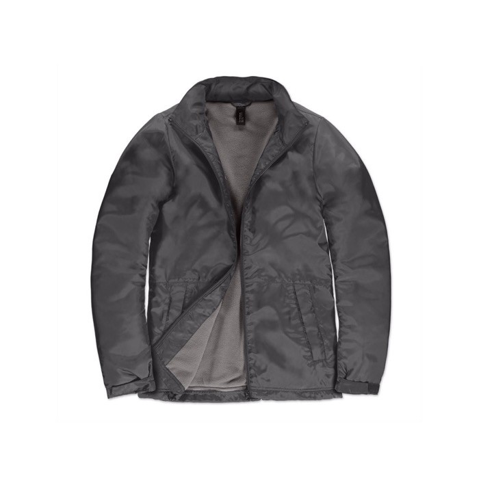 Chaqueta de poliéster para mujer impermeable y cortaviento B&C