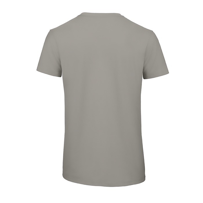 Camiseta de algodón orgánico para hombre manga corta 140 g/m2 B&C color gris claro vista detalle 2 Camiseta de algodón orgánico para hombre manga corta 140 g/m2 B&C color gris claro vista detalle 2