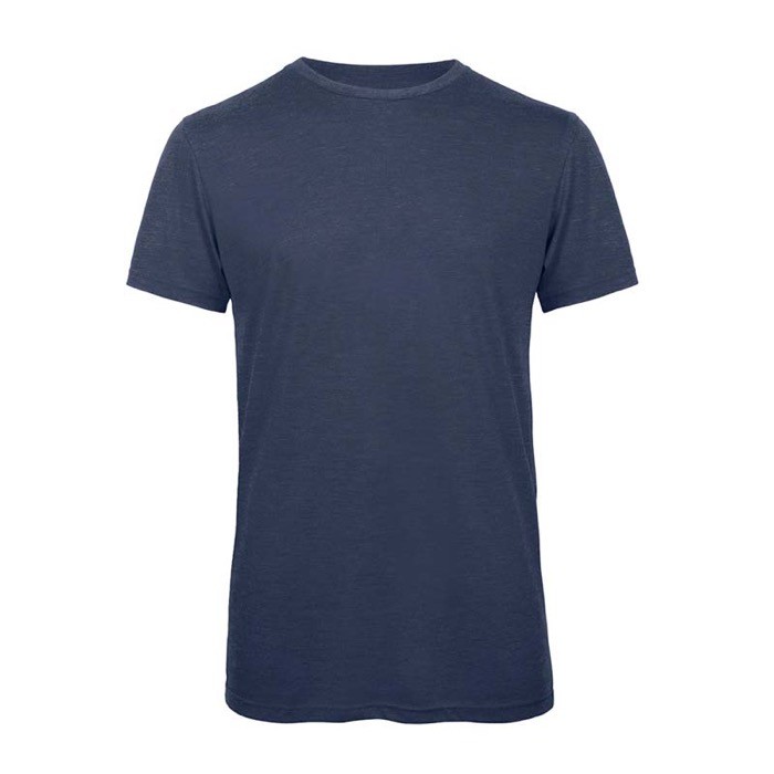 Camiseta de poliéster y algodón para hombre 130 g/m2 B&C color azul oscuro Camiseta de poliéster y algodón para hombre 130 g/m2 B&C color azul oscuro