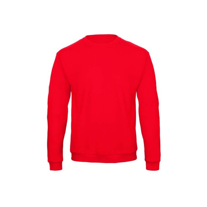 Sudadera de algodón y poliéster con cuello caja 270 g/m2 B&C color rojo Sudadera de algodón y poliéster con cuello caja 270 g/m2 B&C color rojo