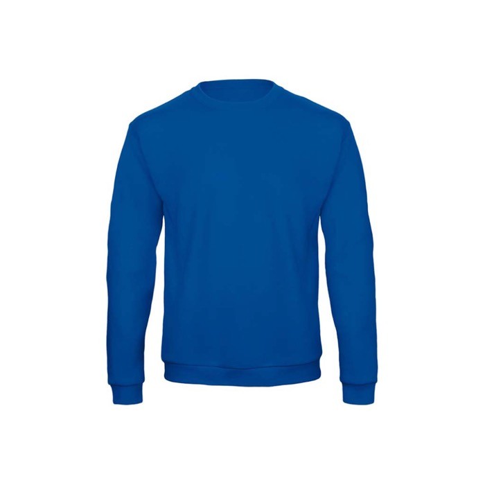 Sudadera de algodón y poliéster con cuello caja 270 g/m2 B&C color azul real Sudadera de algodón y poliéster con cuello caja 270 g/m2 B&C color azul real