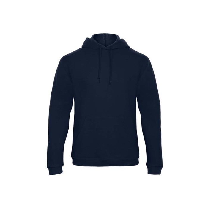 Sudadera para hombre con canguro y capucha 270 g/m2 B&C color azul marino