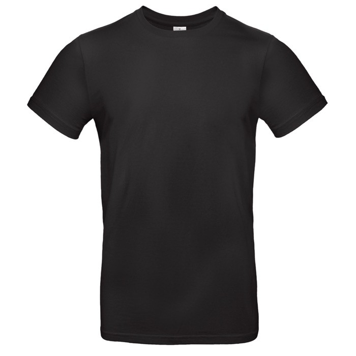 Camiseta de algodón para hombre de manga corta 185 g/m2 B&C color negro vista 11