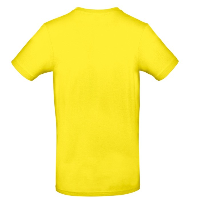 Camiseta de algodón para hombre de manga corta 185 g/m2 B&C color amarillo
