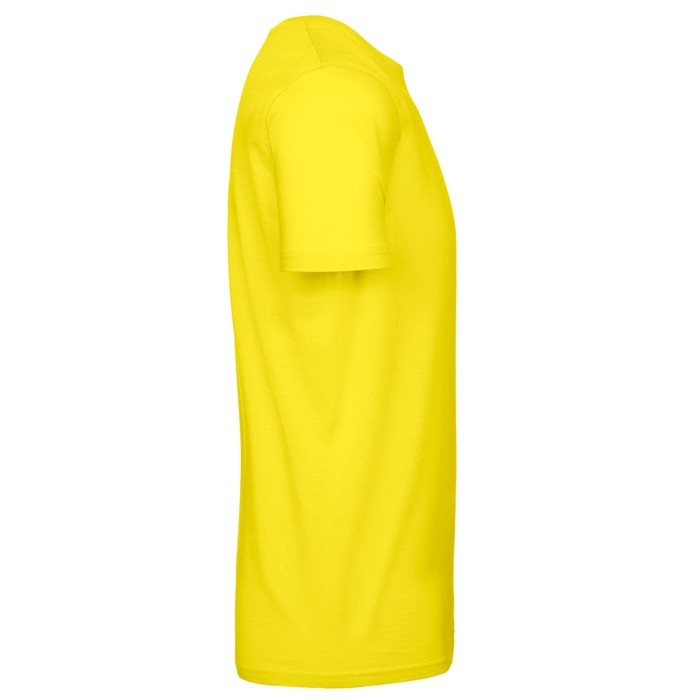 Camiseta de algodón para hombre de manga corta 185 g/m2 B&C color amarillo