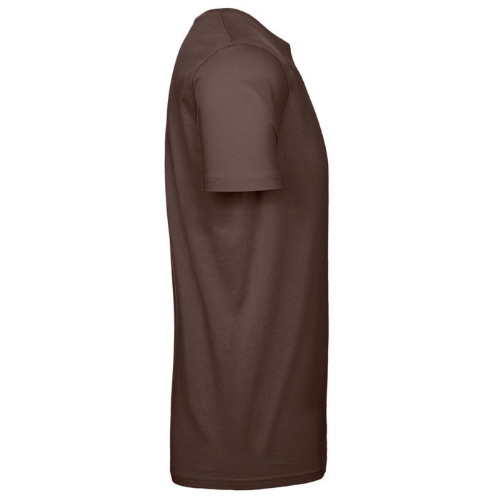 Camiseta de algodón para hombre de manga corta 185 g/m2 B&C color marrón