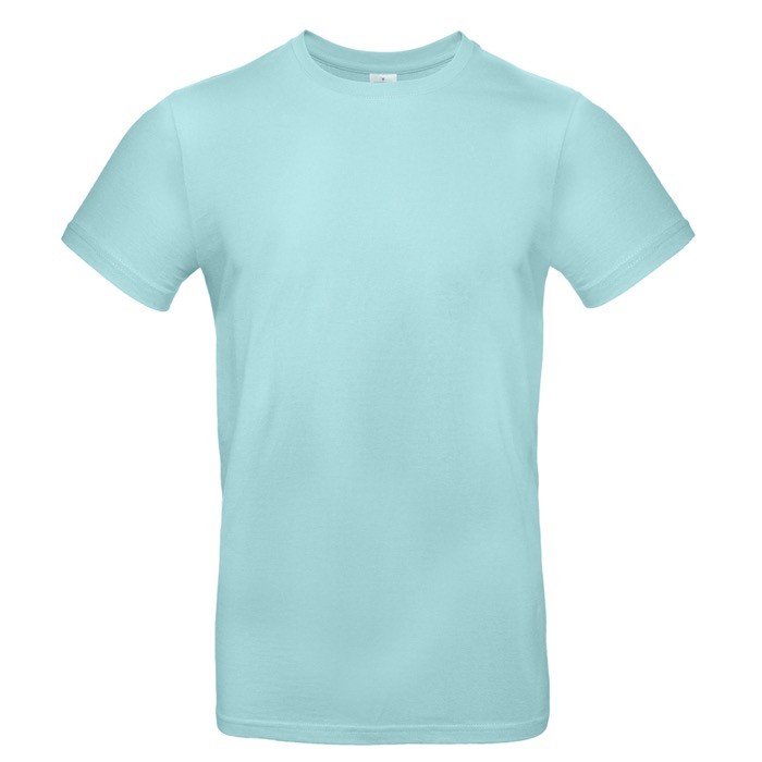 Camiseta de algodón para hombre de manga corta 185 g/m2 B&C color azul pastel