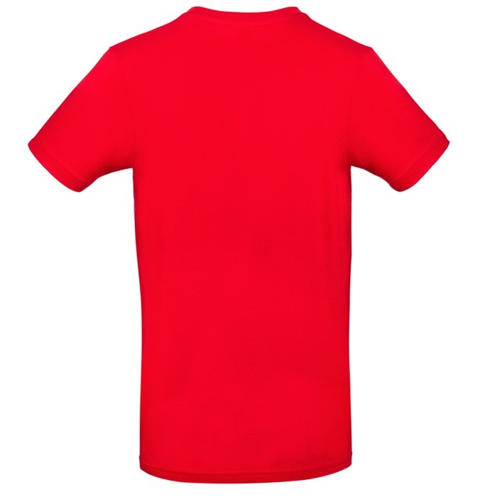 Camiseta de algodón para hombre de manga corta 185 g/m2 B&C color rojo