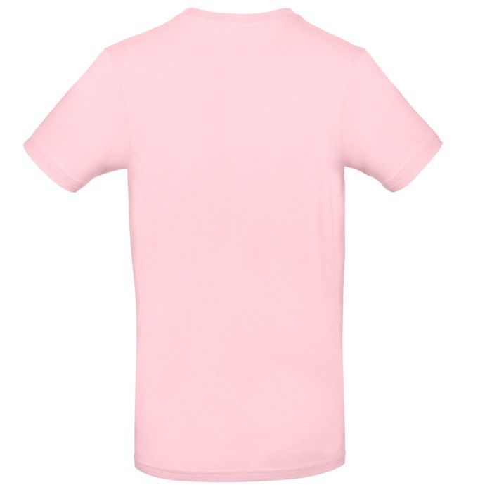 Camiseta de algodón para hombre de manga corta 185 g/m2 B&C color rosa pastel