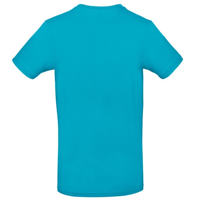Camiseta de algodón para hombre de manga corta 185 g/m2 B&C color azul cian