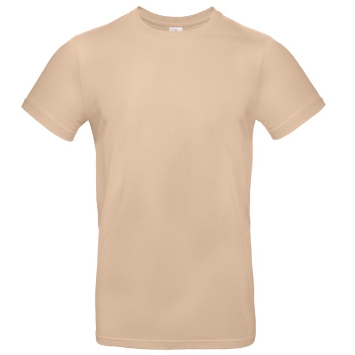 Camiseta de algodón para hombre de manga corta 185 g/m2 B&C color beige