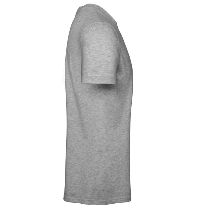 Camiseta de algodón para hombre de manga corta 185 g/m2 B&C color gris jaspeado