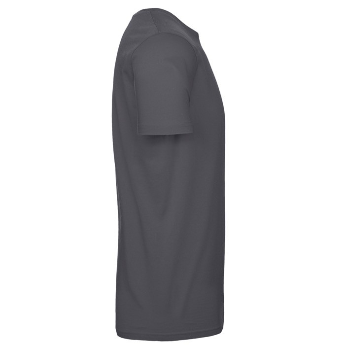 Camiseta de algodón para hombre de manga corta 185 g/m2 B&C color gris oscuro