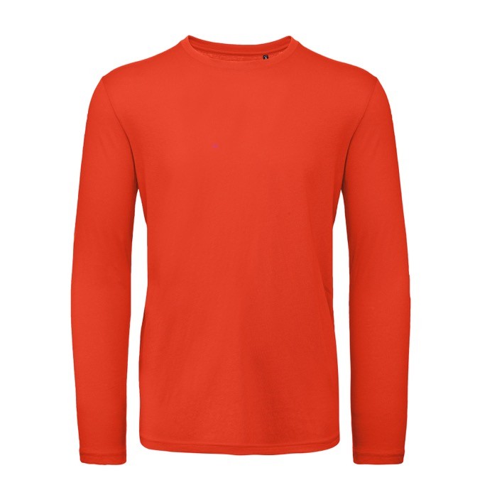 Camiseta de hombre de manga larga de algodón orgánico B&C
