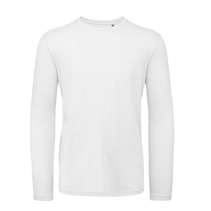 Camiseta de hombre de manga larga de algodón orgánico B&C